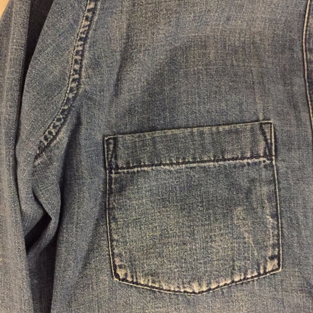 Madewell denim raw hem top - Picture 4 of 5